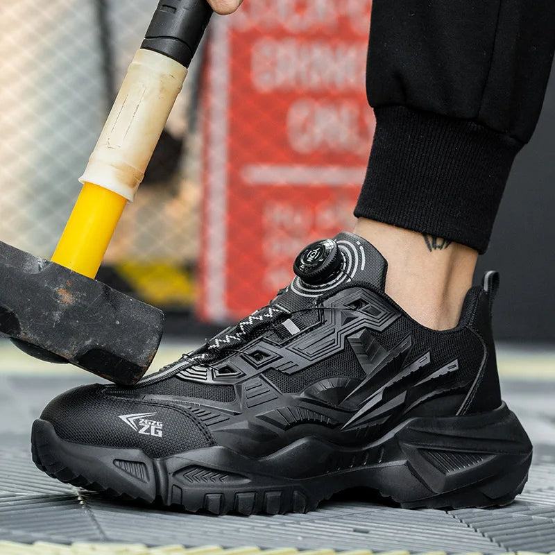 Ademend Werkschoenen voor Heren – Kevlar Zool, Stalen Neus, Comfort voor de Hele Dag