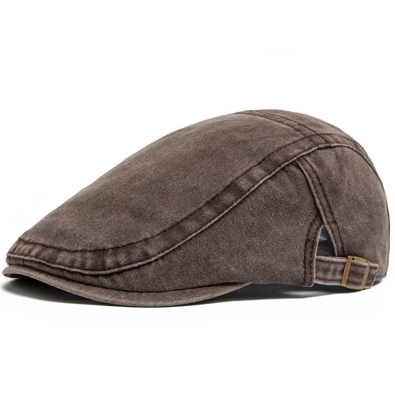Vintage Heren Pet – Retro Stijl Pet met Verstelbare Pasvorm en Ademend Comfort