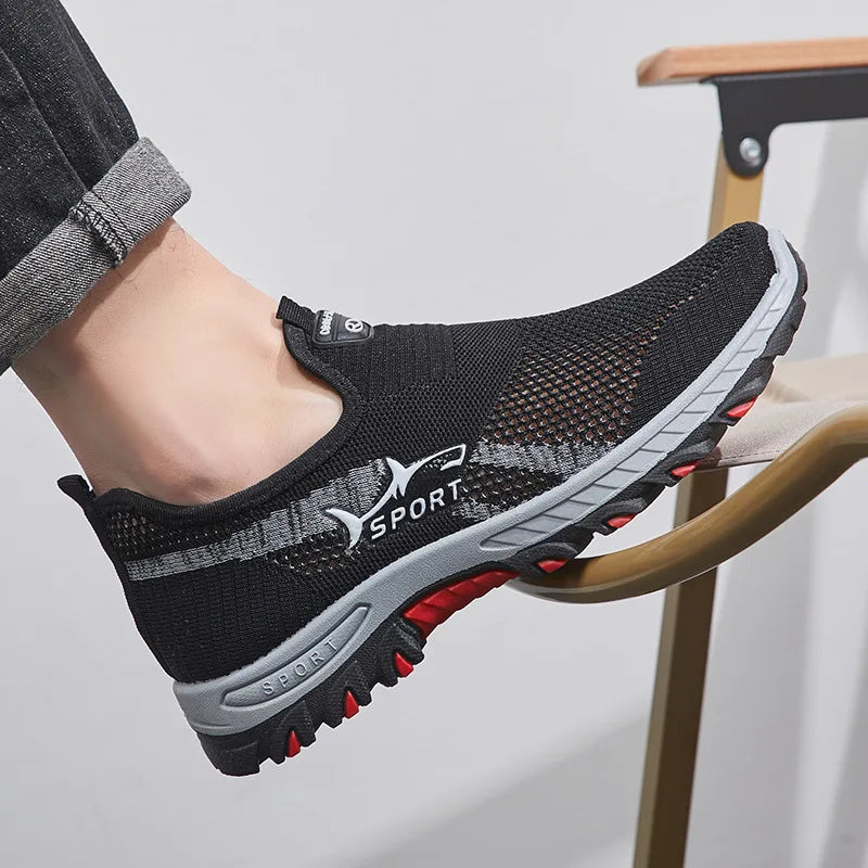 Sport Sneakers Heren – Lichtgewicht Slip-On, Ademend & Comfortabel