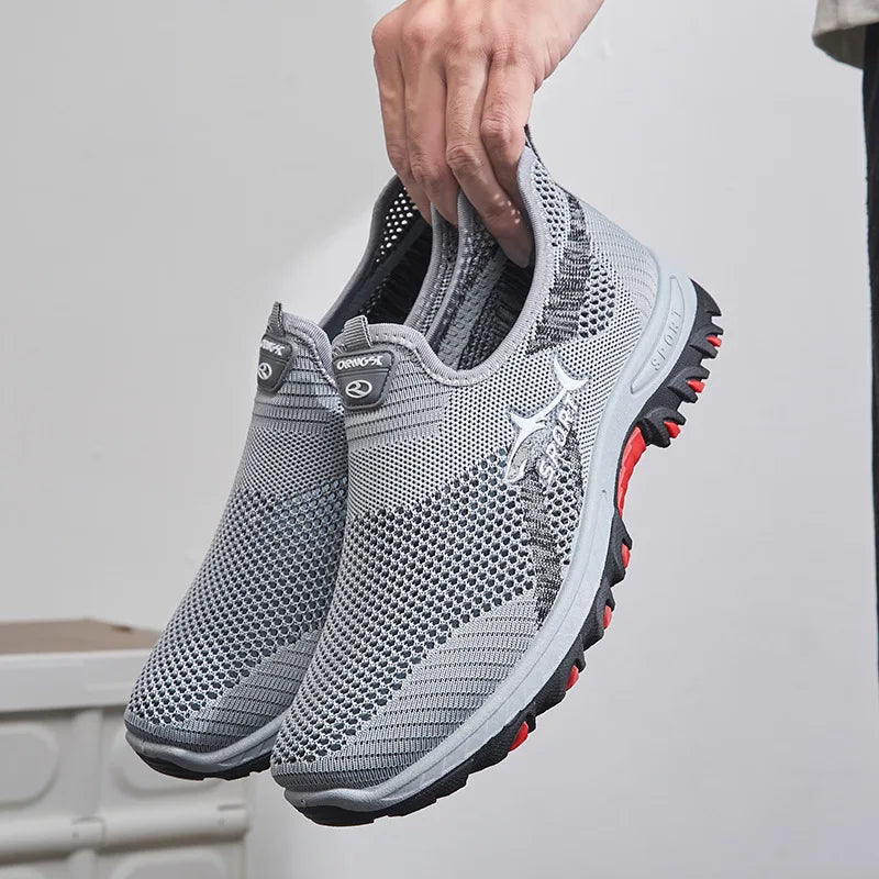 Sport Sneakers Heren – Lichtgewicht Slip-On, Ademend & Comfortabel