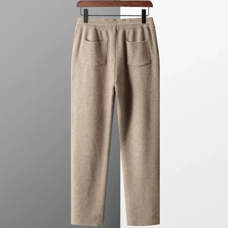 Luxe Kasjmier Broek voor Heren – Comfortabele Lounge Pants met Verfijnde Pasvorm