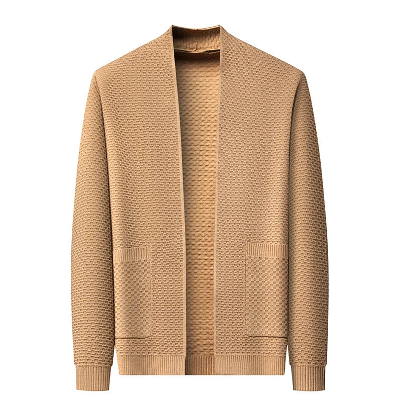 Elegante Jacquard Herfstjas – Zacht, Getextureerd & Warm voor Koele Dagen