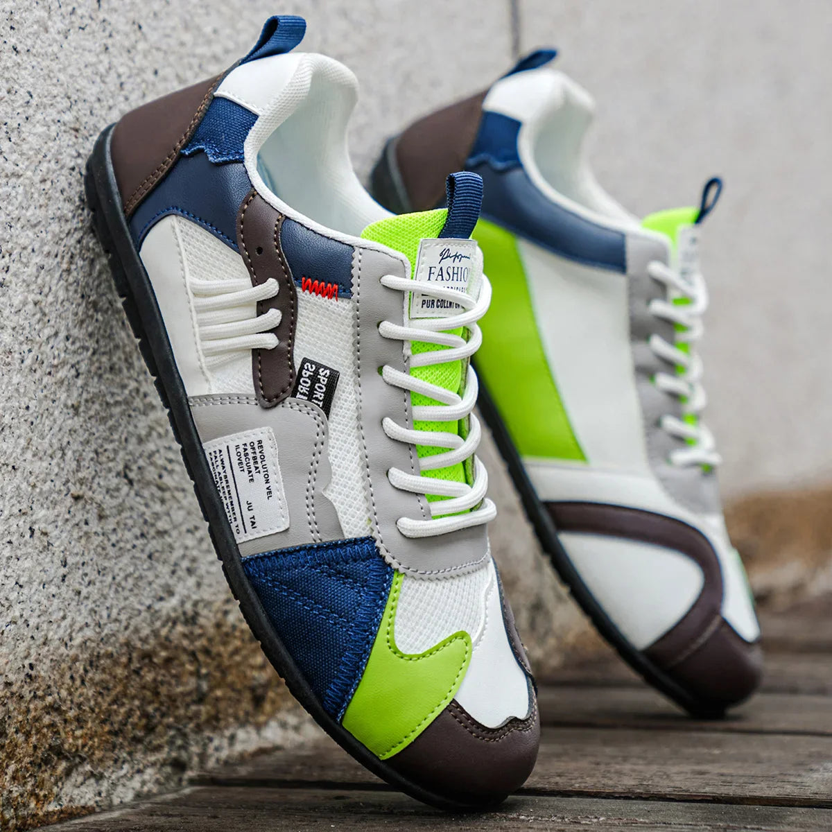 Patchwork Straatsneakers – Trendy & Comfortabele Sneakers met Uniek Design