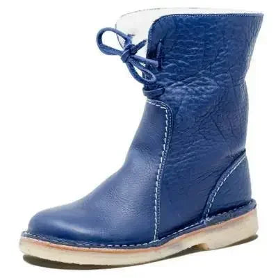 Stijlvolle Warme Boots – Comfortabele Dameslaarzen met Bontvoering & Antislip Zool