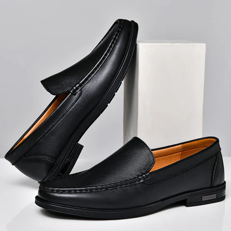 Heren Leren Loafers – Klassieke Instappers van Echt Leer met Comfortabele Zool