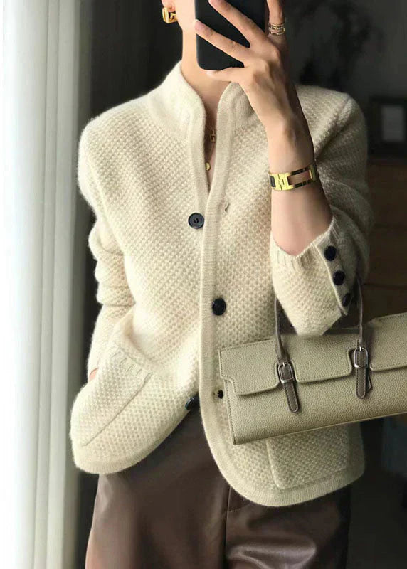 Vest in Kasjmiermix met Knopen – Tijdloze Luxe & Comfort voor Elke Look