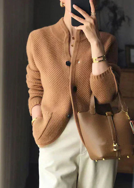 Vest in Kasjmiermix met Knopen – Tijdloze Luxe & Comfort voor Elke Look