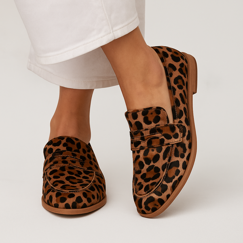 Dames Loafers met Luipaardprint – Stijlvolle & Comfortabele Instappers