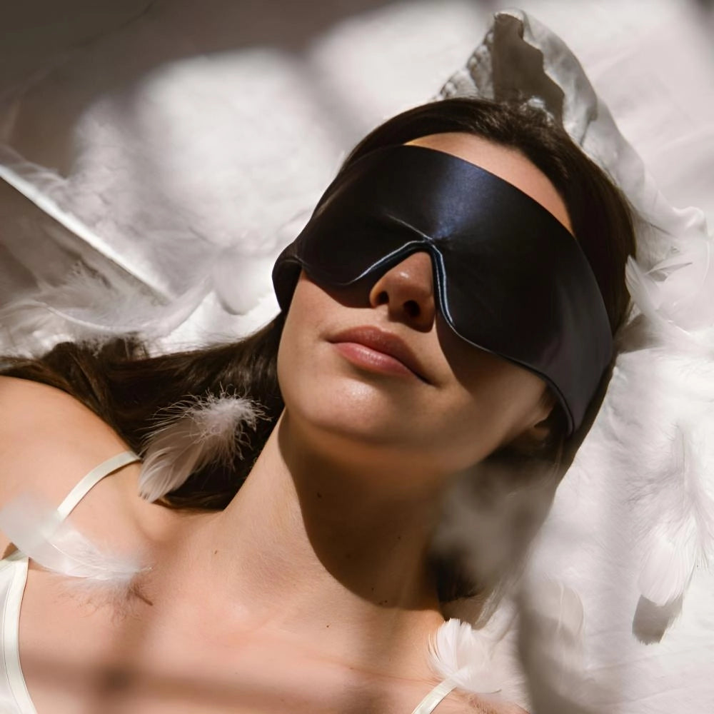 Luxe Zijde Slaapmasker – Lichtblokkerend Oogmasker voor Diepe Rust & Ontspanning