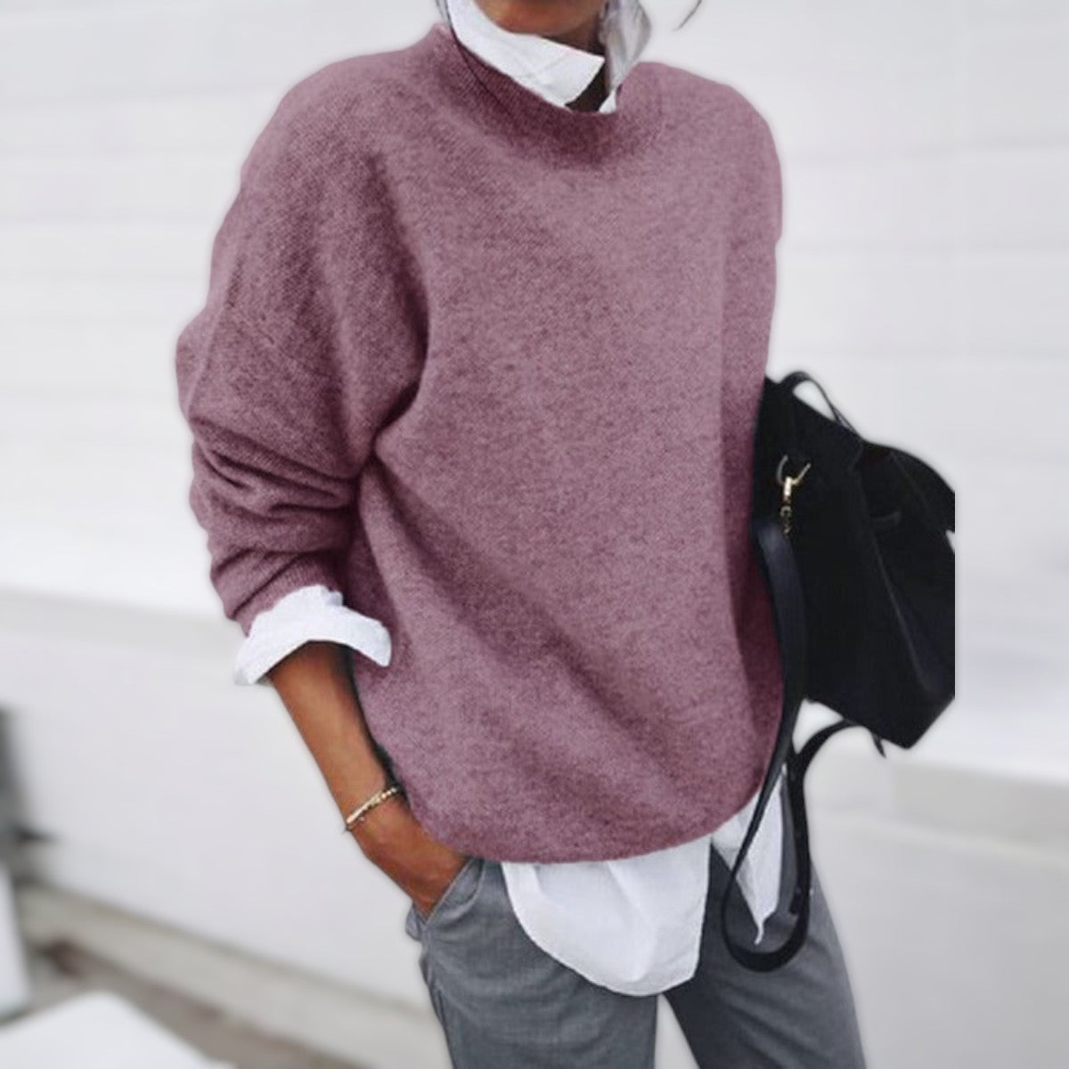 Dames Oversized Kasjmier Trui – Zachte, Warme & Elegante Gebreide Kleding voor Herfst Winter