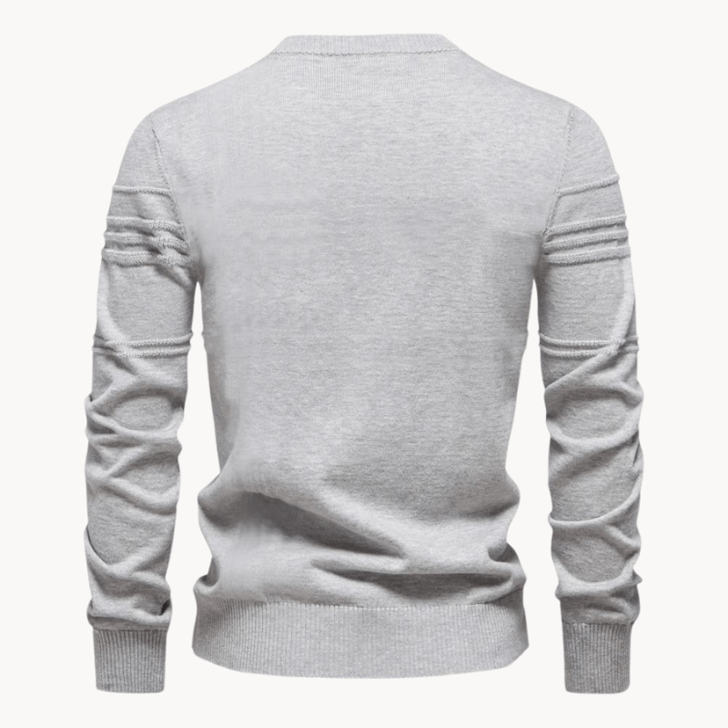Slim Fit Herentrui met Ruitpatroon – Zachte Gebreide Trui van Ademend Katoen
