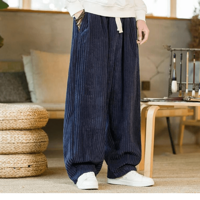 Corduroy Sweatpants – Comfortabele Geribbelde Corduroy Joggingbroek voor Casual Stijl
