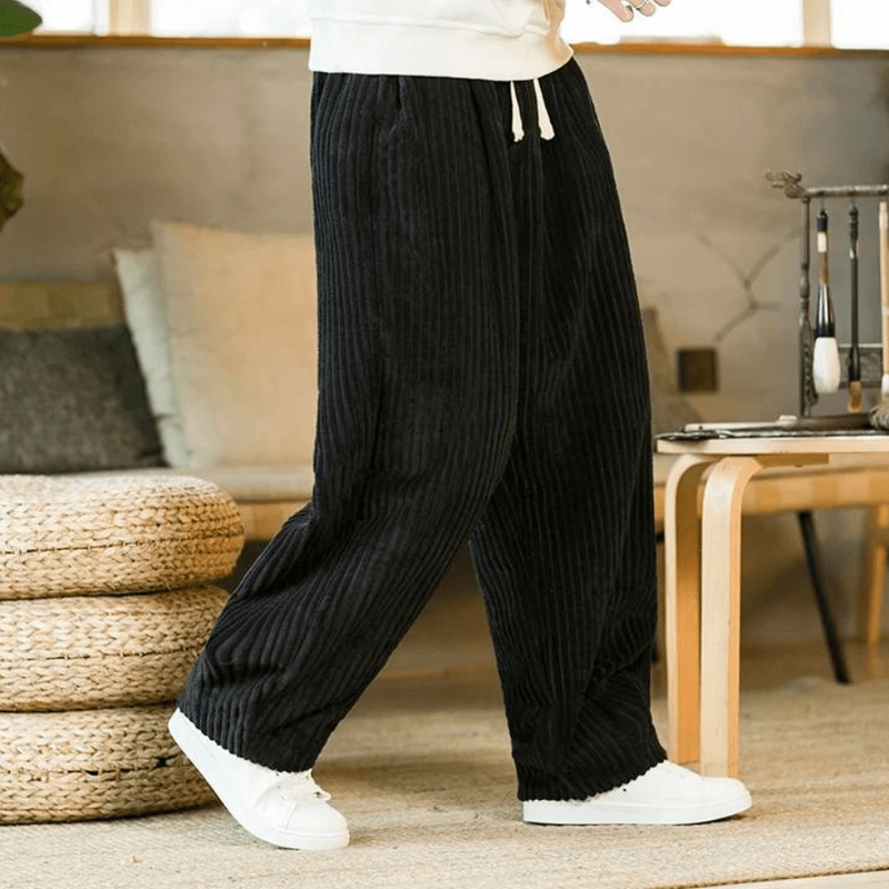 Corduroy Sweatpants – Comfortabele Geribbelde Corduroy Joggingbroek voor Casual Stijl