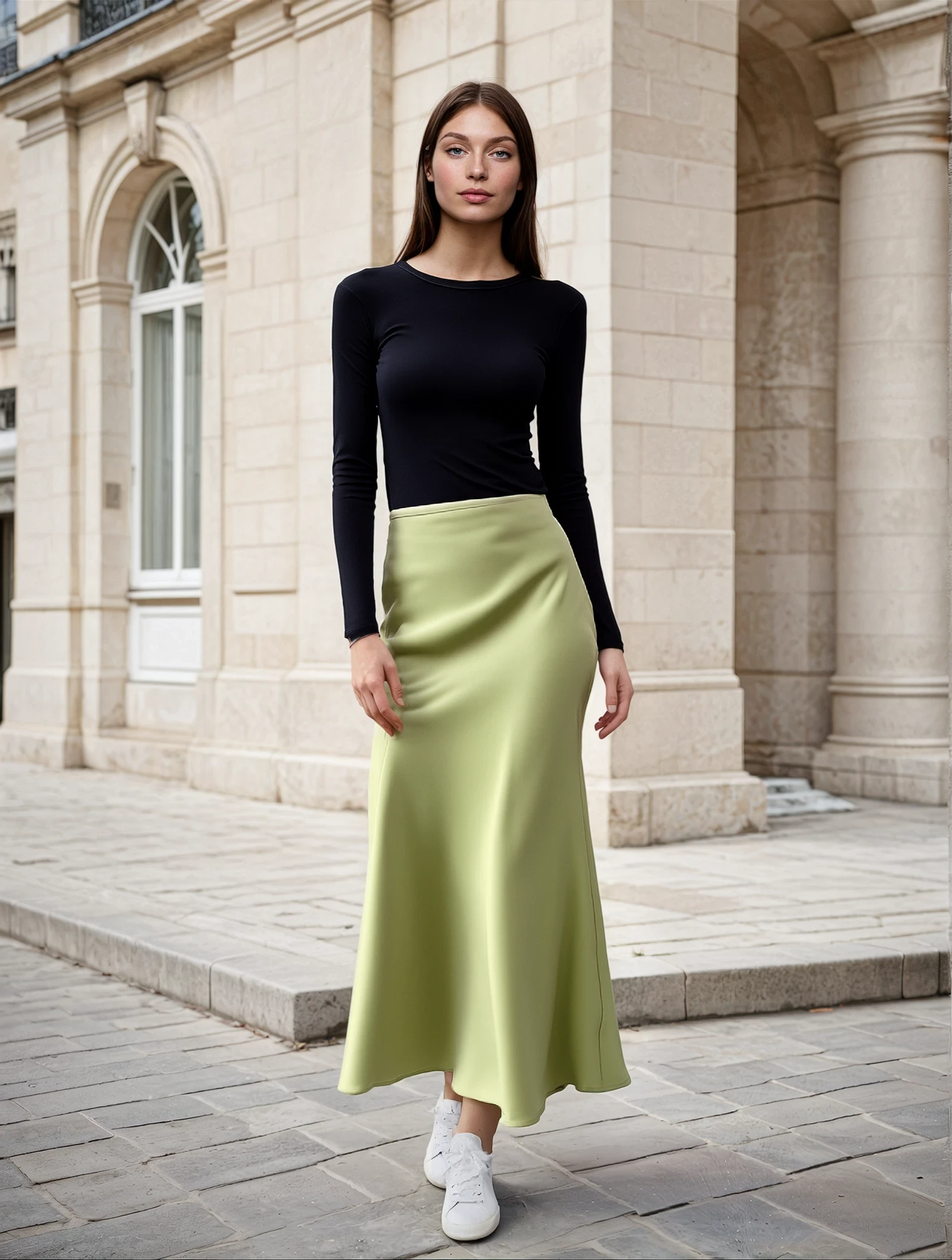 Elegante Satijnen Rok met Hoge Taille voor Dames – Zwarte Feestrok voor Dates, Cadeaus & Alle Seizoenen