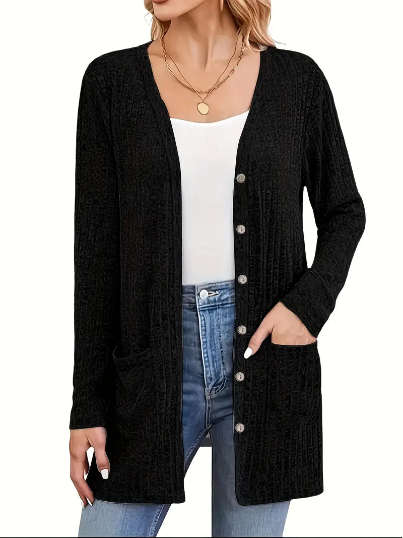 Langsleeve Cardigan – Comfortabele & Stijlvolle Damesvesten met Lange Mouwen