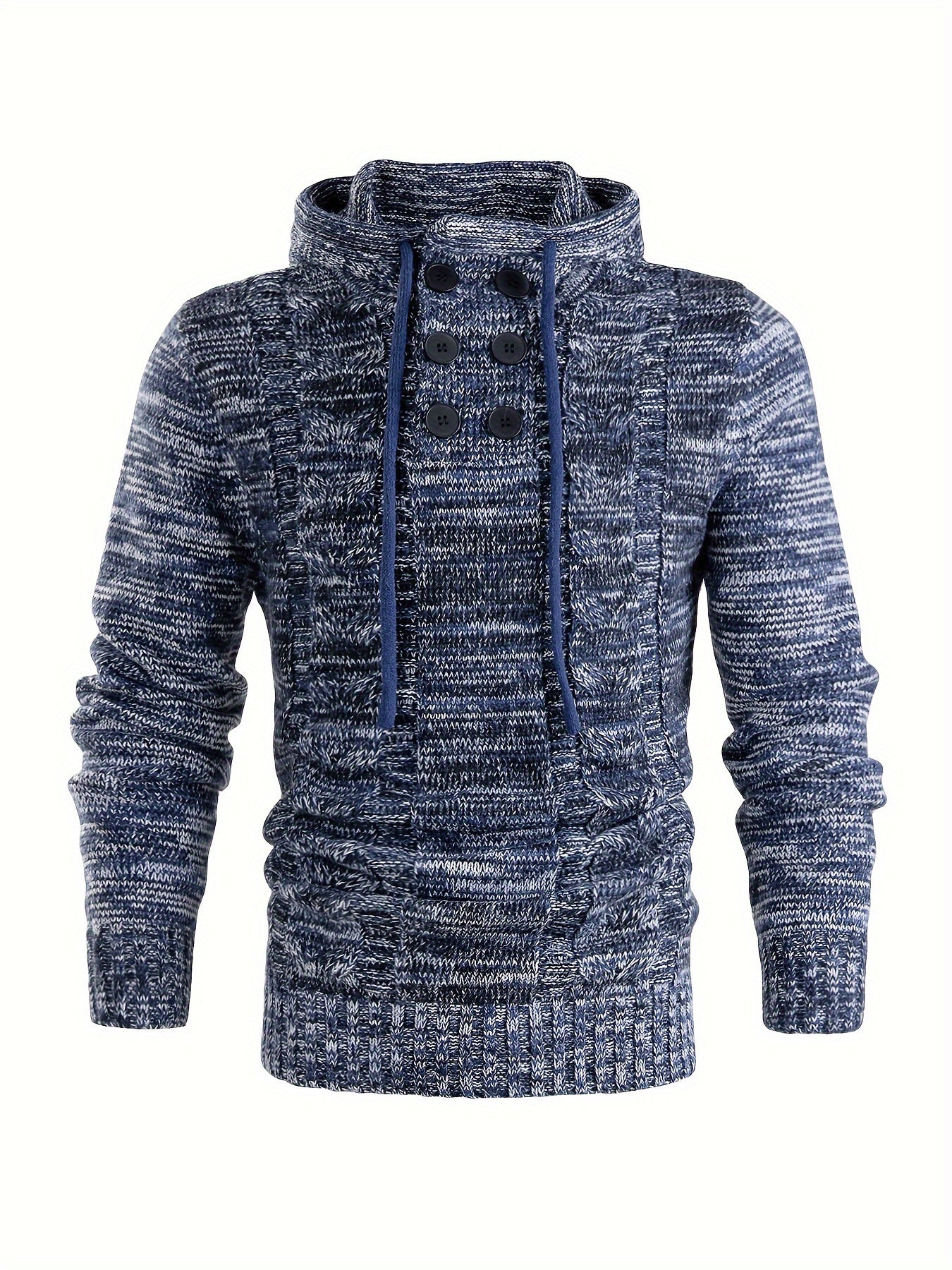 Casual Gebreide Hoodie met Lange Mouwen – Comfortabele en Stijlvolle Trui voor Dagelijks Gebruik
