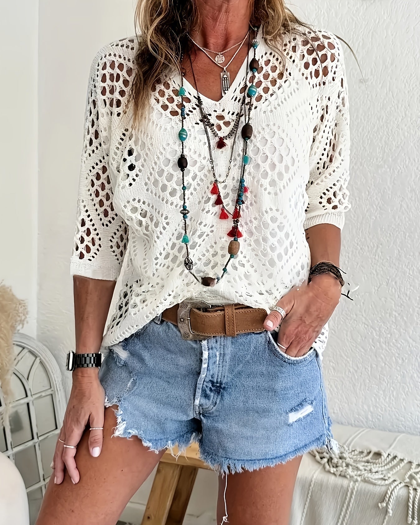 Diamond Mesh Dreams Top