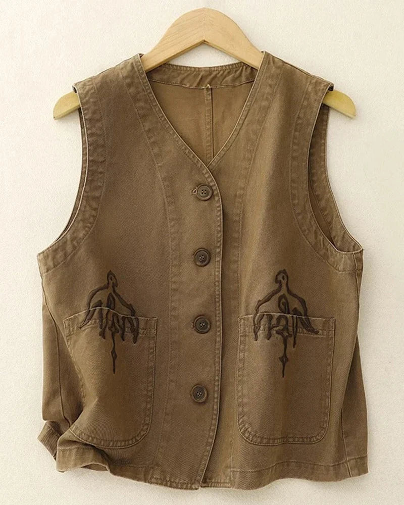 Linnen Vest – Licht, Ademend & Tijdloos Stijlvol