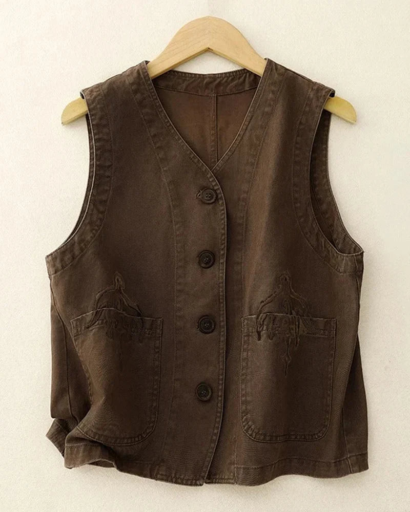 Linnen Vest – Licht, Ademend & Tijdloos Stijlvol