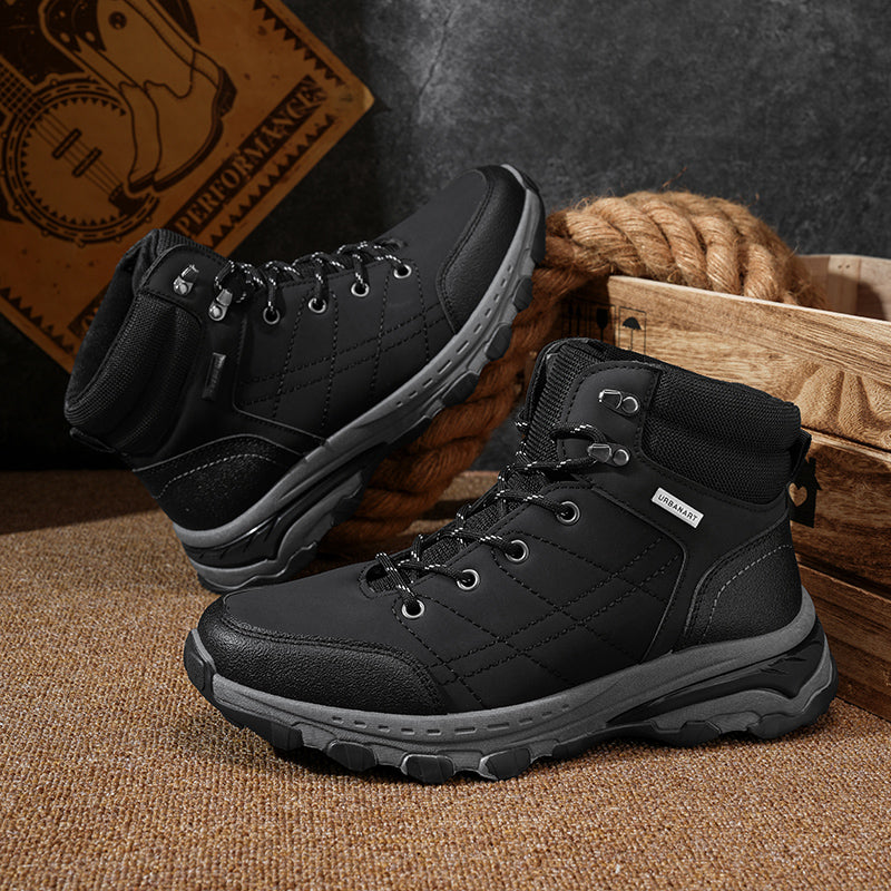 Orthopedische Heren Werk- & Wandelschoenen – Brede Neus, Enkel- & Voetboogondersteuning, Waterdicht & Anti-Slip