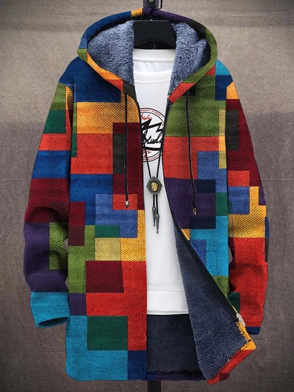 Luxe Gebreid Vest met Kunstzinnige Print – Zacht Damesvest voor Alle Seizoenen