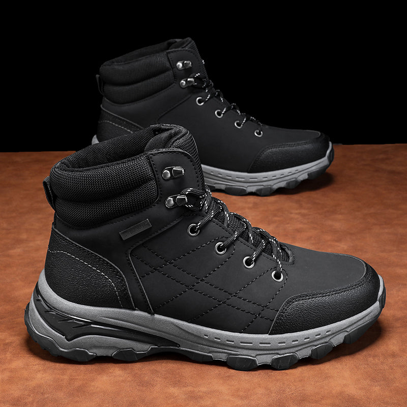Orthopedische Heren Werk- & Wandelschoenen – Brede Neus, Enkel- & Voetboogondersteuning, Waterdicht & Anti-Slip
