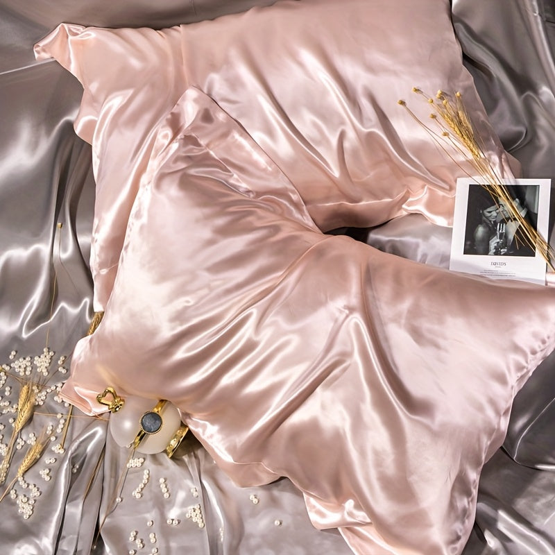 2-delige Satijnen Kussensloop Set – 100% Moerbeizijde met Print en Envelopsluiting