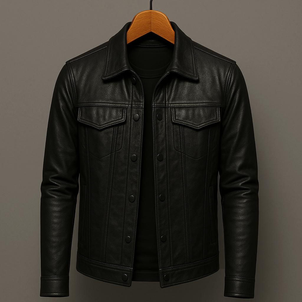 Rider Leren Jack – Stoer Motorjack van Premium Leer met Luxe Afwerking