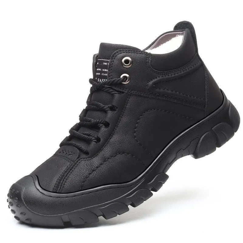 Heren Orthopedische Bruine Leren Enkelboots – Comfortabele en Stijlvolle Casual Schoenen