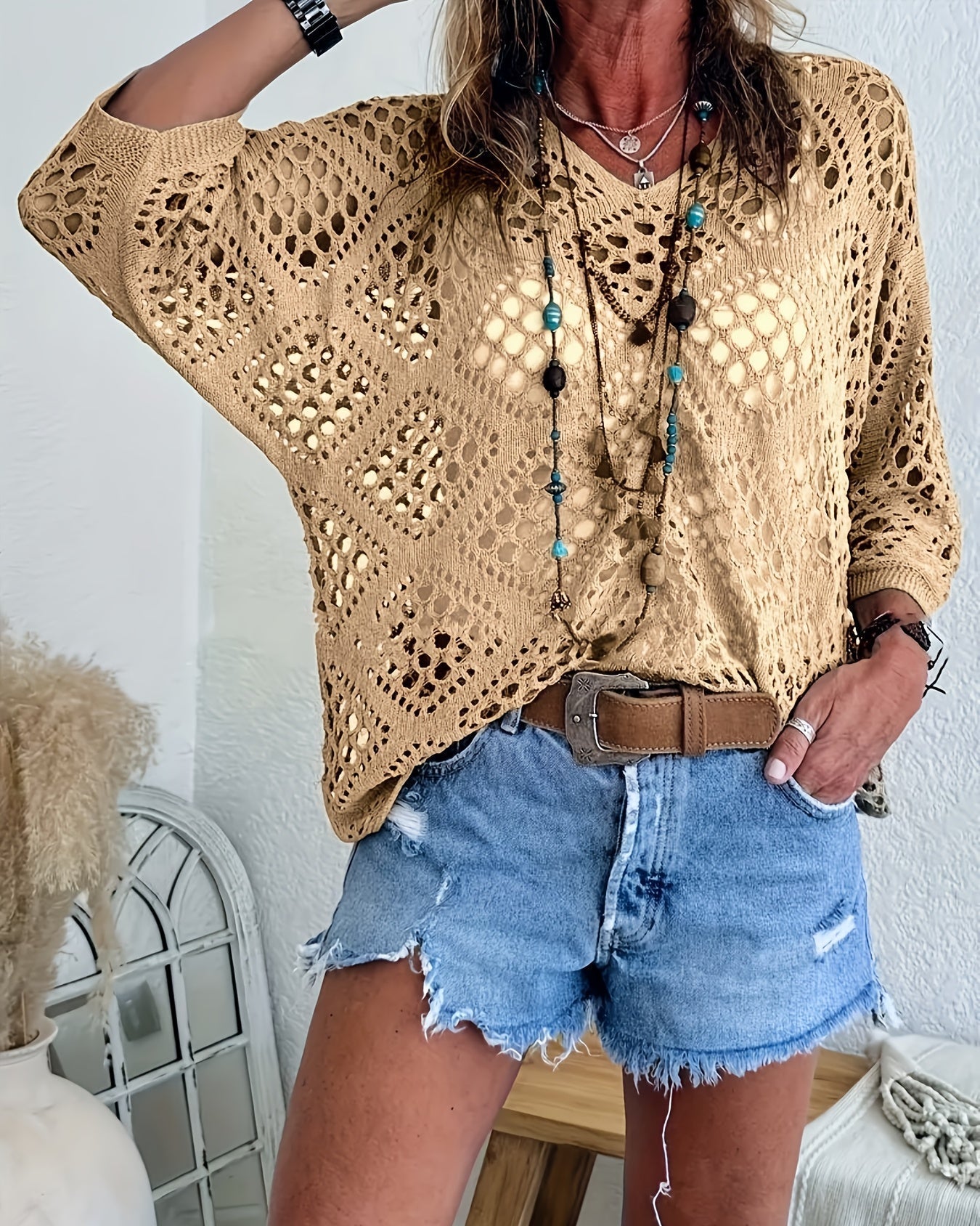 Diamond Mesh Dreams Top