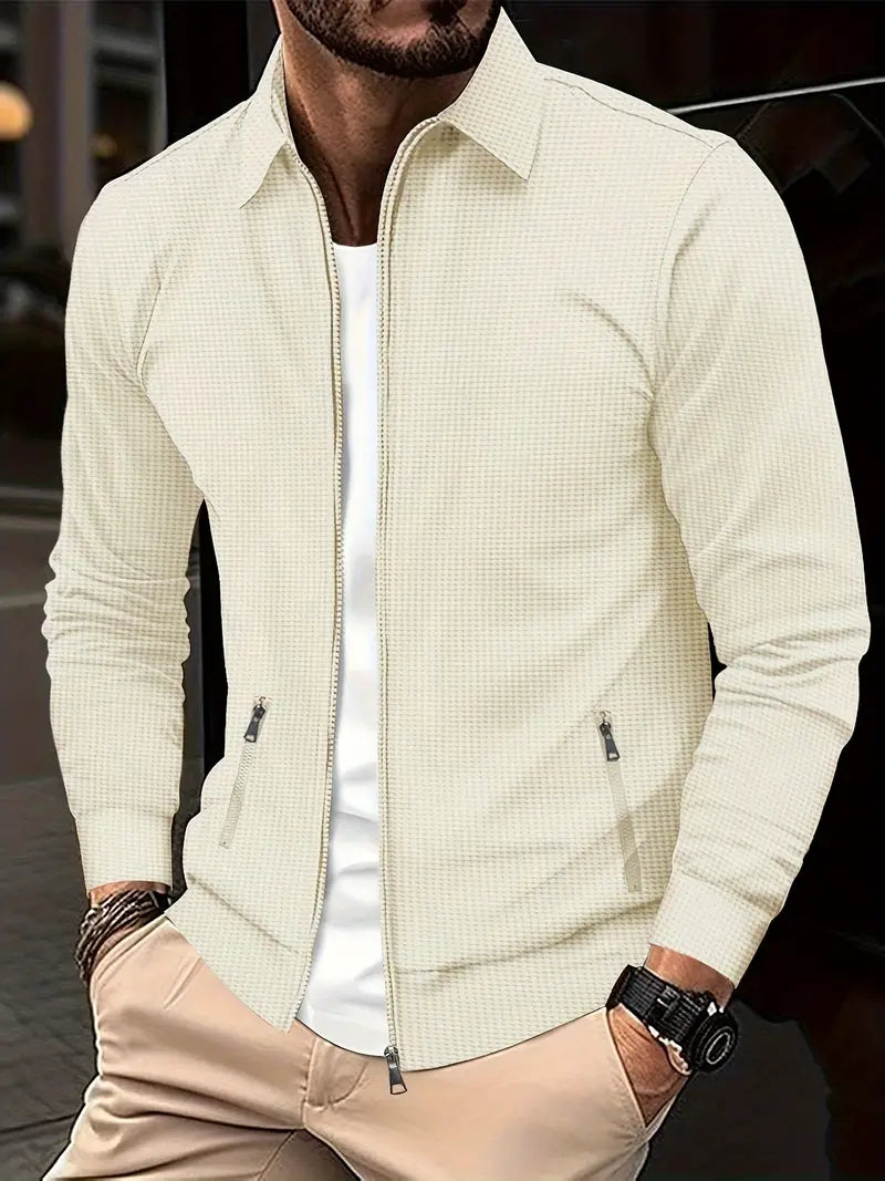 Heren Modern Vest met Rits – Stijlvol Comfort voor Elke Dag