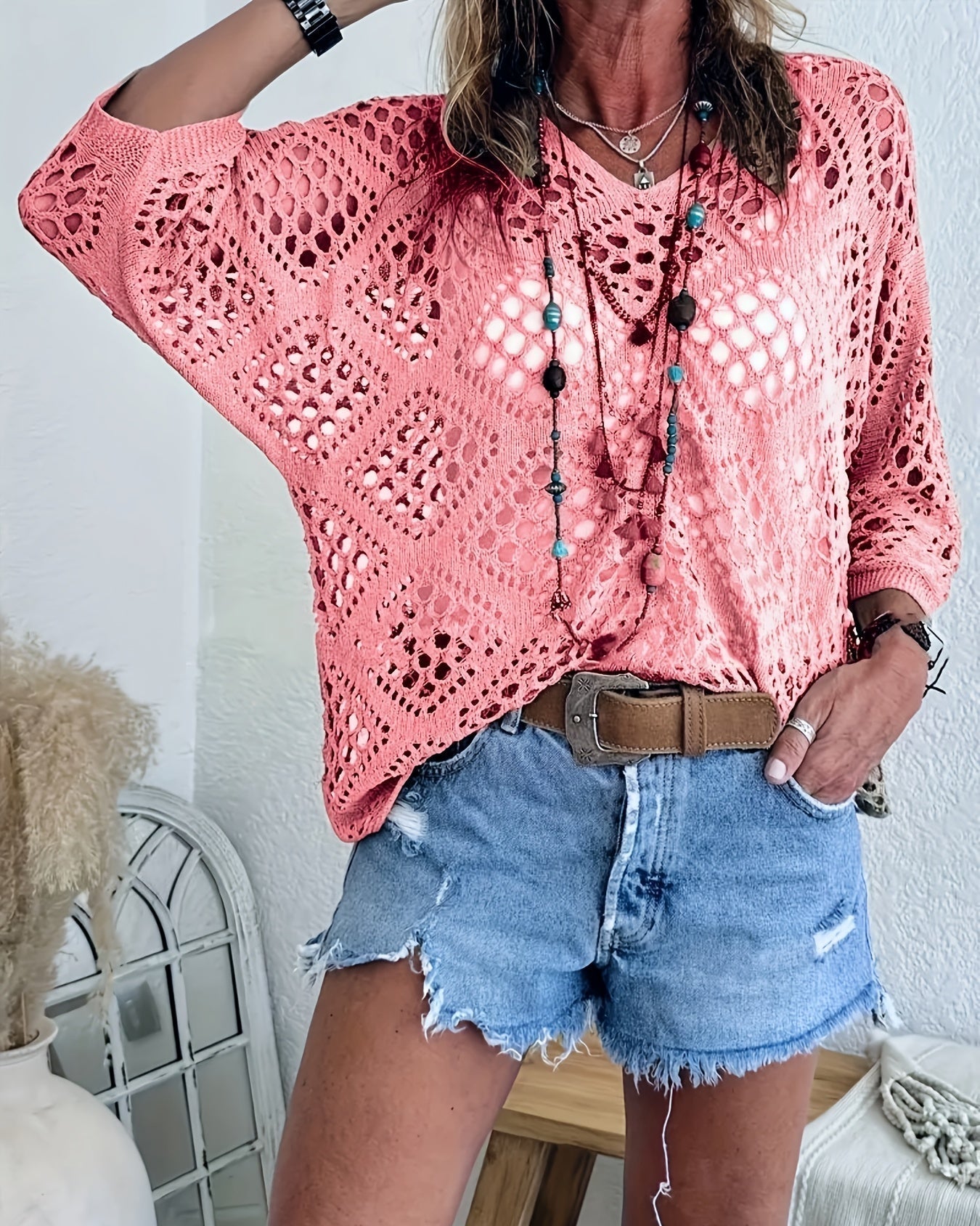 Diamond Mesh Dreams Top