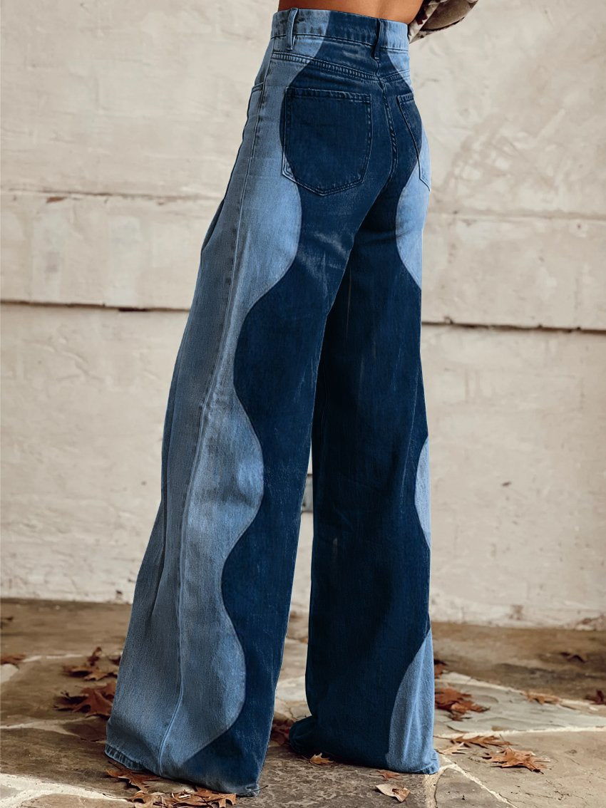 Vintage Flared Pants – Retro Uitlopende Broek met Comfortabele Pasvorm