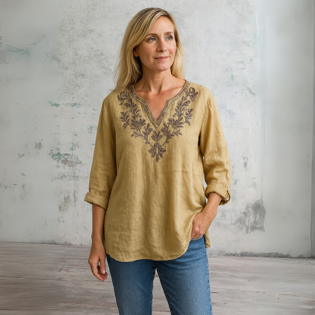 Linnen Overhemd met Knoopsluiting – Ademend, Licht & Moeiteloos Chic