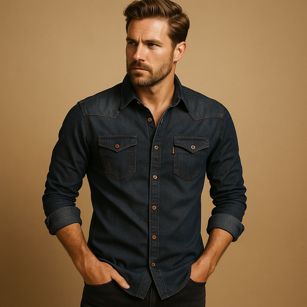 Casual Katoenen Shirt met Lange Mouwen voor Heren – Ademend en Stijlvol voor Zomerse Dagen