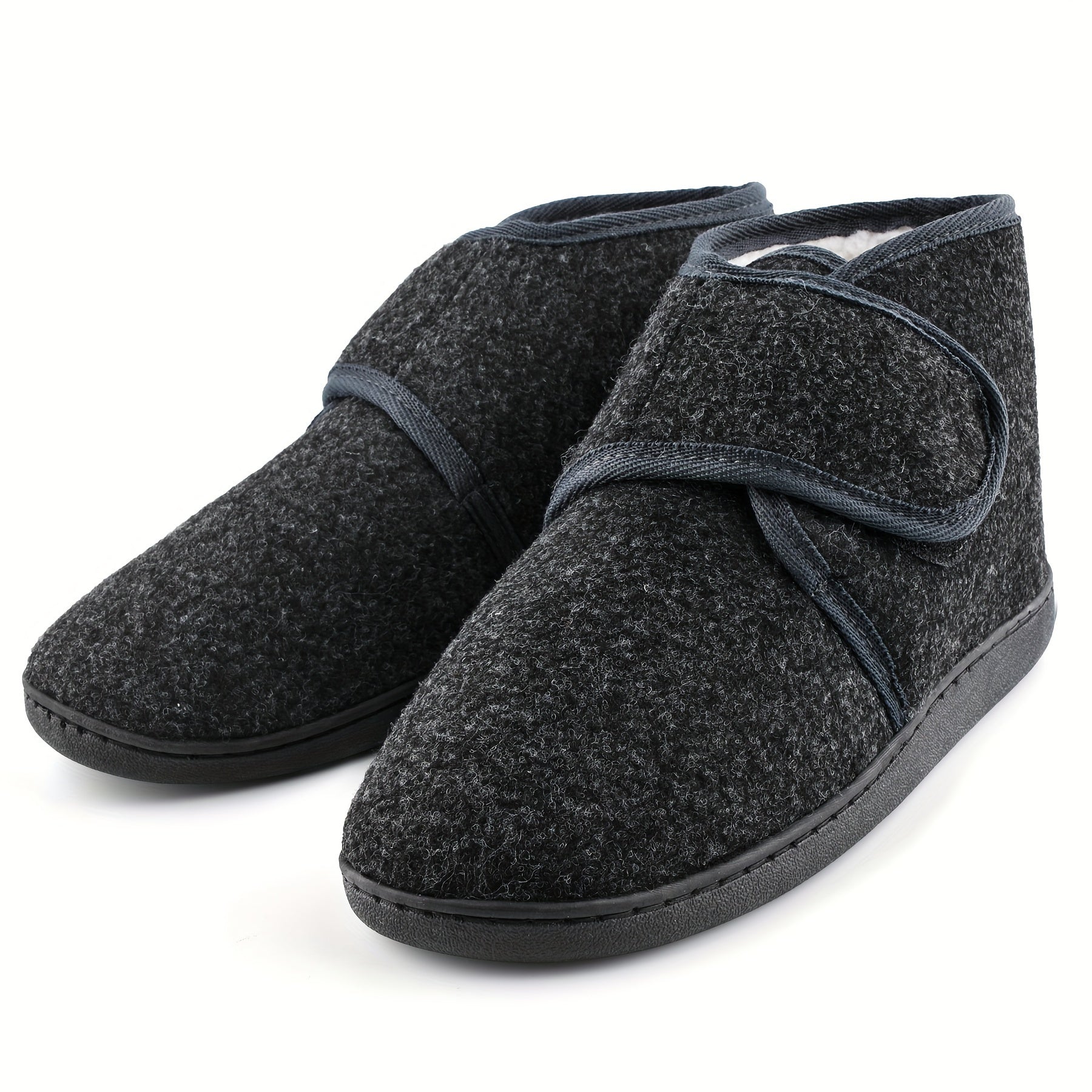 Heren Pantoffels met Stevige Enkelband – Comfortabele Schoenen voor Thuis en Casual