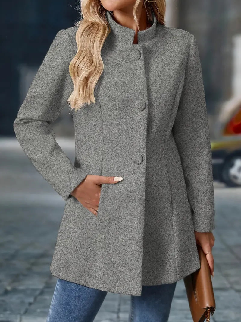 Modieuze Effen Blazer – Tijdloos & Elegant Damesjack voor Werk en Casual Stijl