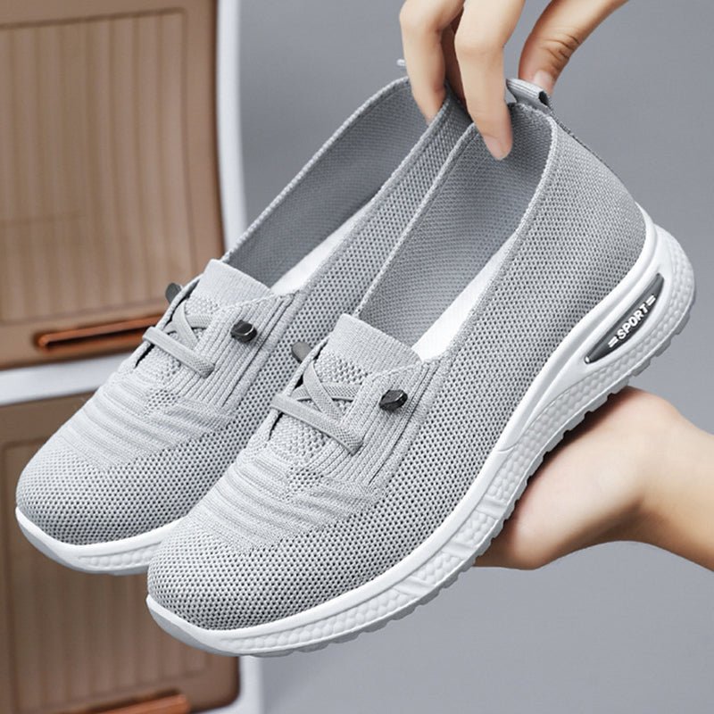 Dames Lichtgewicht Comfortschoenen – Ademend Instap Wandelsneakers met Voetboogondersteuning