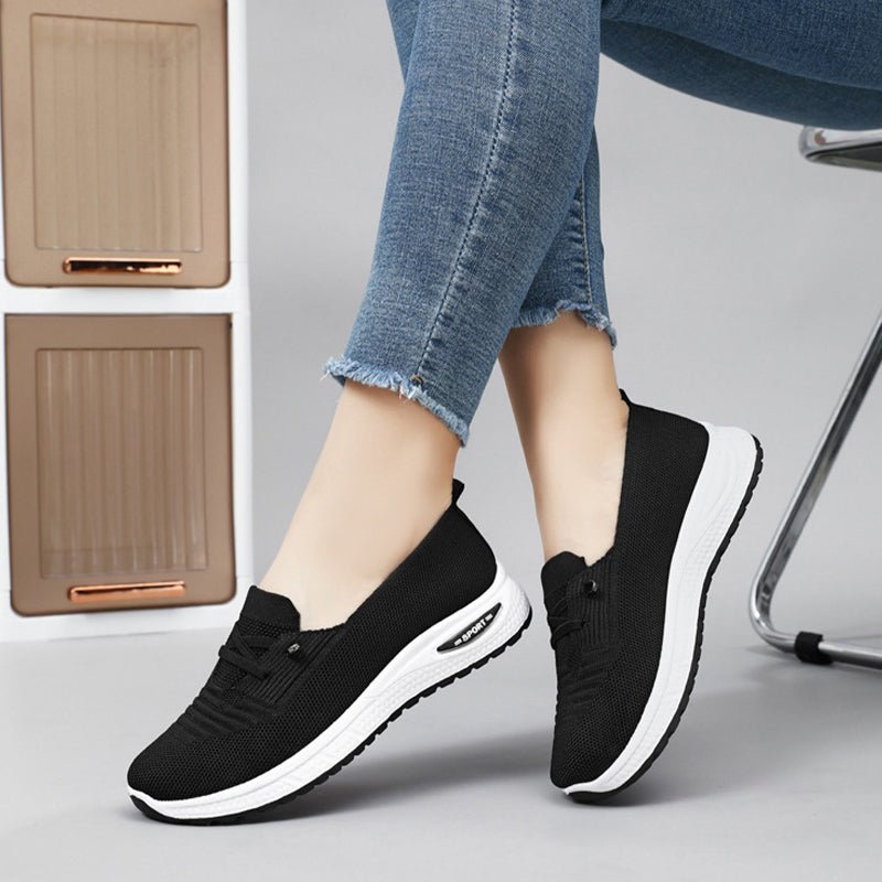 Dames Lichtgewicht Comfortschoenen – Ademend Instap Wandelsneakers met Voetboogondersteuning