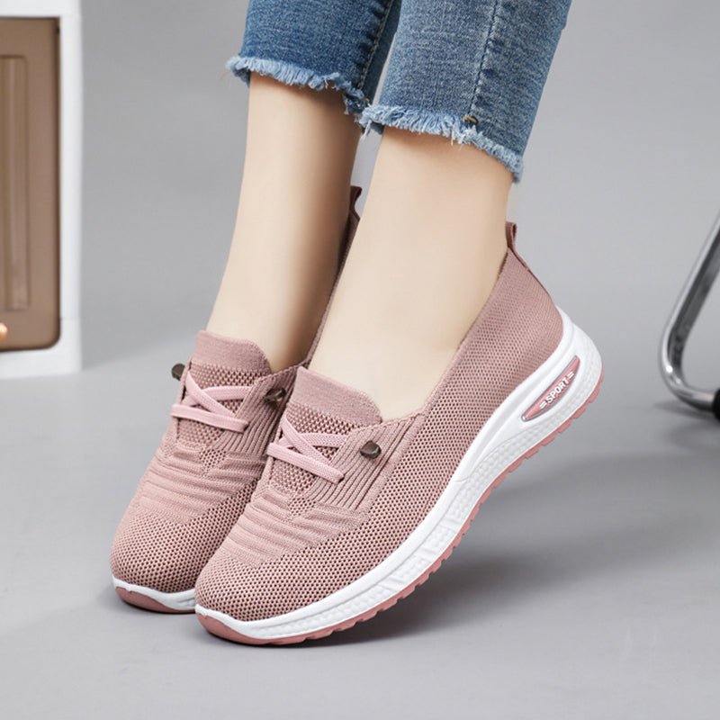 Dames Lichtgewicht Comfortschoenen – Ademend Instap Wandelsneakers met Voetboogondersteuning