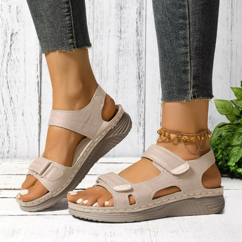 Orthopedische Damessandalen voor Pijnverlichting – Voetboogondersteuning, Gevoerd, Antislip Comfort