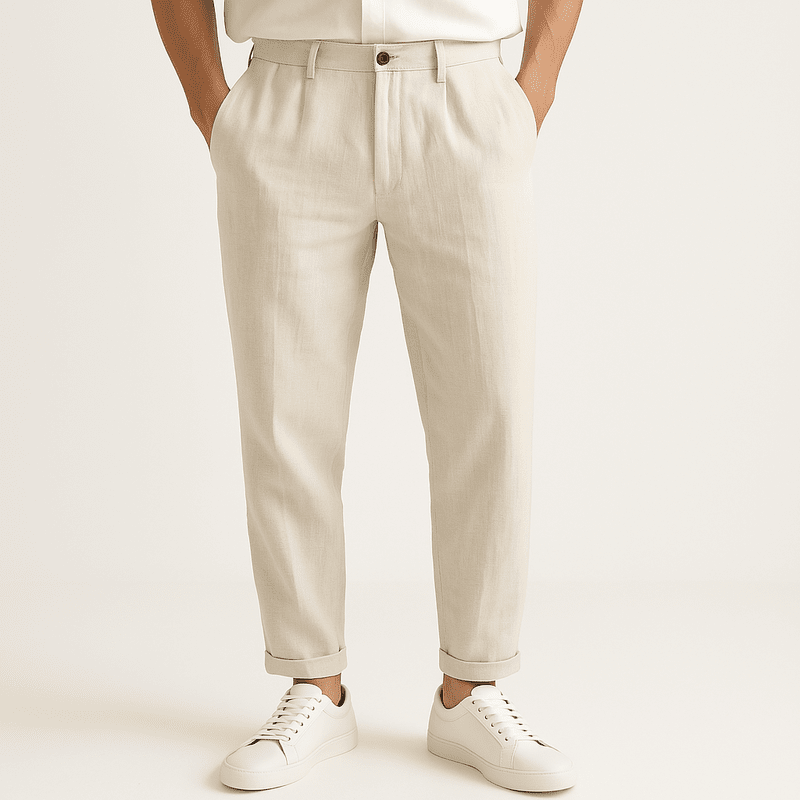 Linnen Rechte Broek Dames – Ademend, Lichtgewicht en Tijdloos voor Zomercomfort