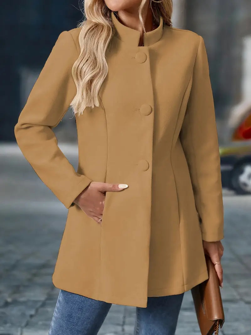 Modieuze Effen Blazer – Tijdloos & Elegant Damesjack voor Werk en Casual Stijl