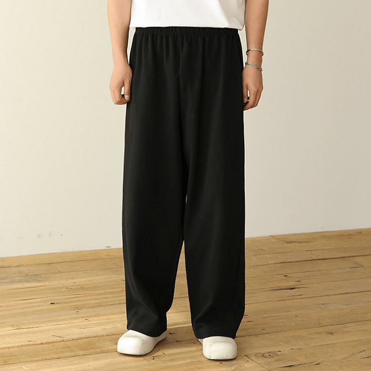 Wide Sweatpants Heren – Comfortabele Wijde Joggingbroek van Katoen in 2 Kleuren
