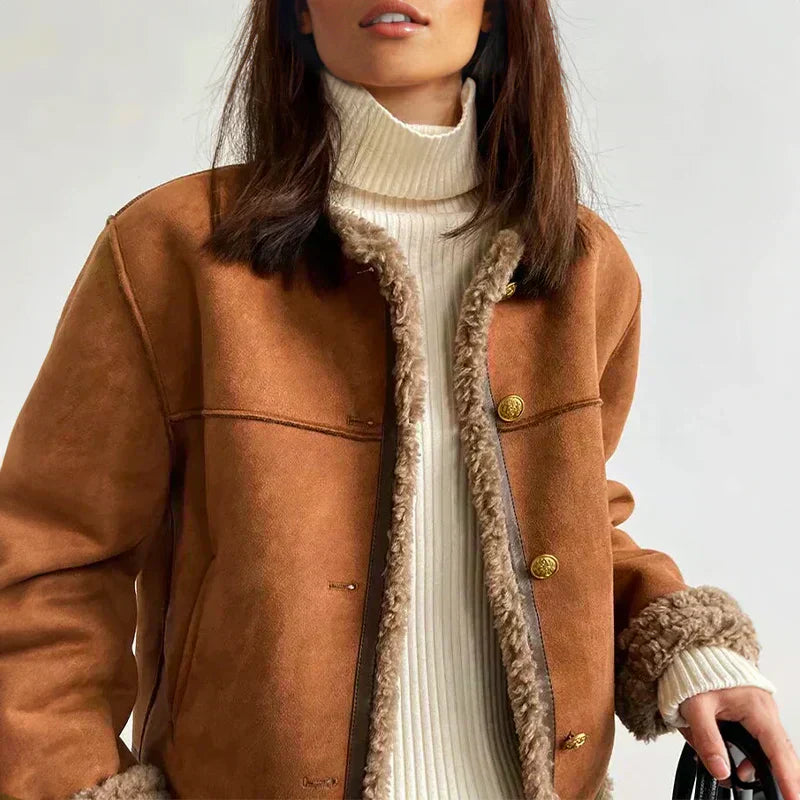 Dames Buttoned Jacket – Tijdloze Knoopjas met Elegante Pasvorm & Veelzijdige Styling