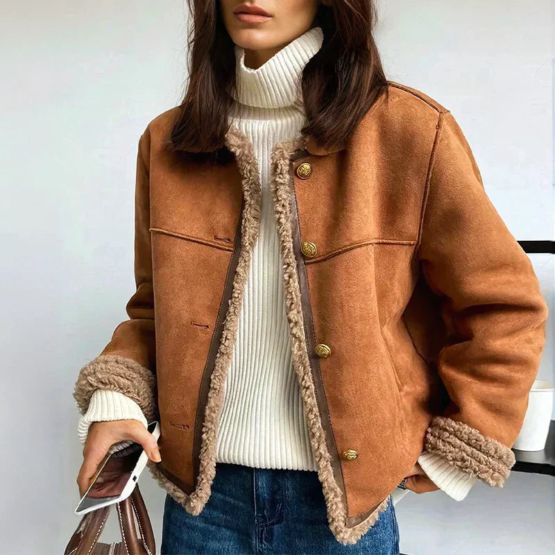 Dames Buttoned Jacket – Tijdloze Knoopjas met Elegante Pasvorm & Veelzijdige Styling
