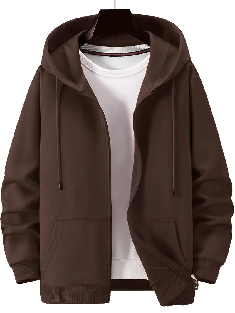 Lichtgewicht Hoodie met Rits voor Dames en Heren – Casual Alledaags Vest met Zakken