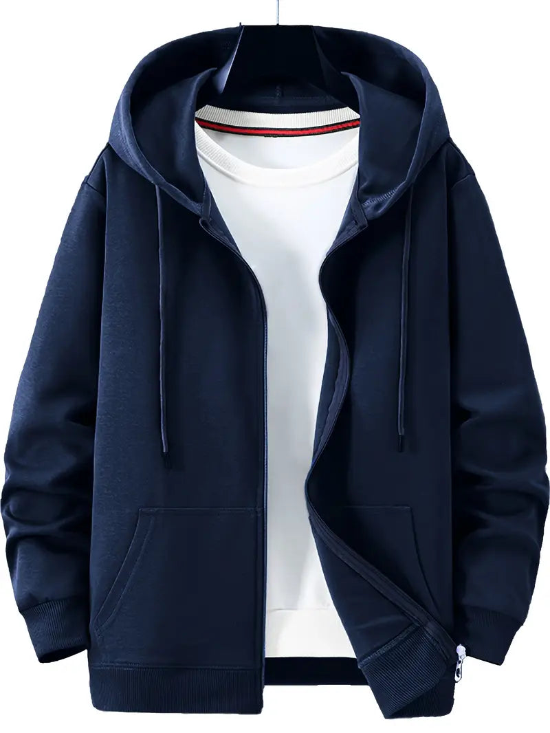 Lichtgewicht Hoodie met Rits voor Dames en Heren – Casual Alledaags Vest met Zakken