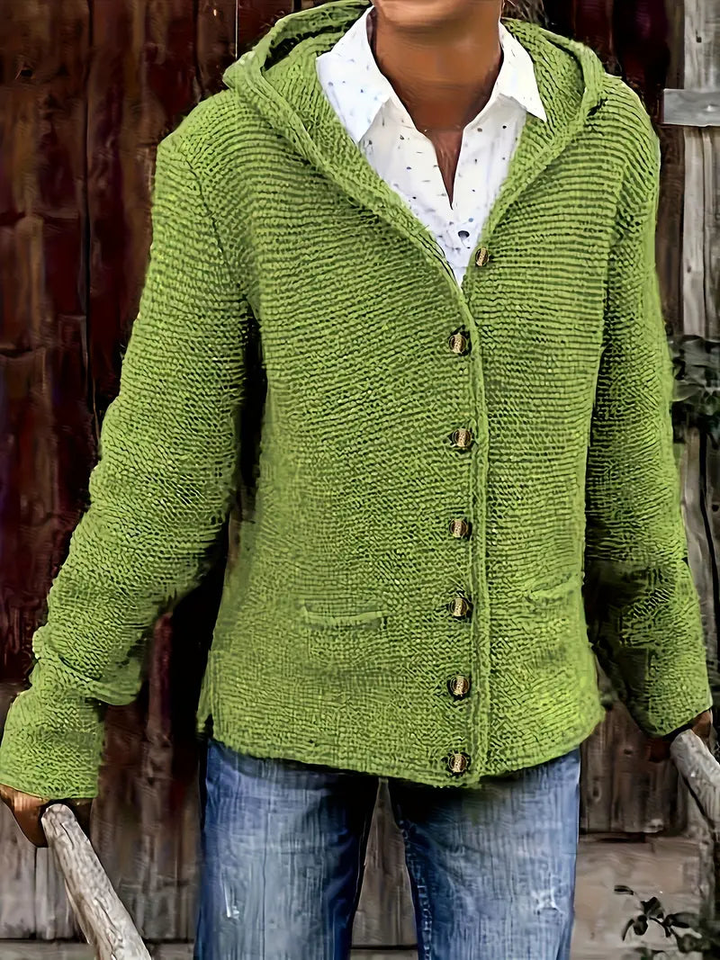 Elegante Gebreide Vest met Kap – Comfort, Stijl & Veelzijdigheid
