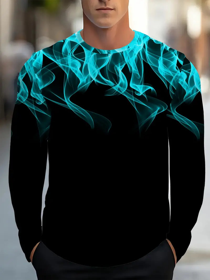 Casual Lange Mouwen Shirt met Ronde Hals – Comfortabel, Stijlvol & Veelzijdig
